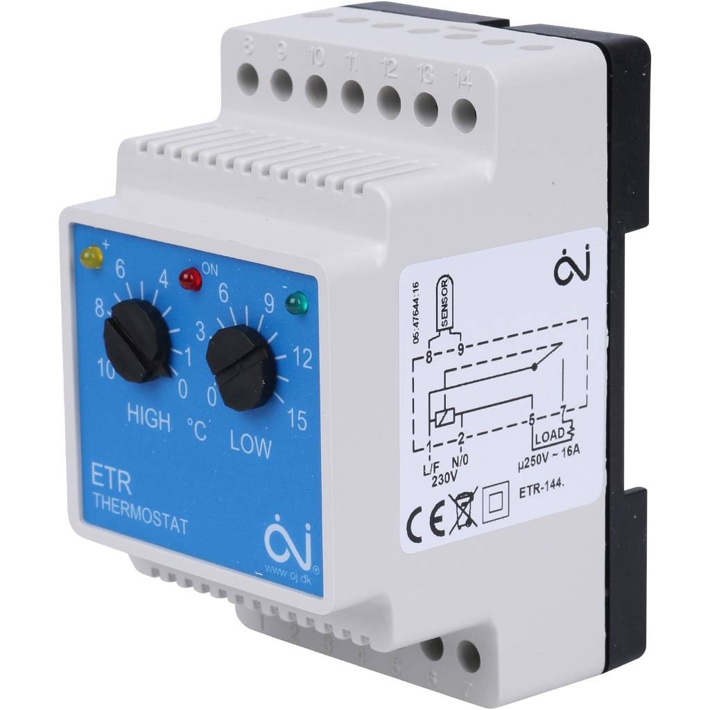 Термостат THERMO 16А 230В, ETR/F-1447A