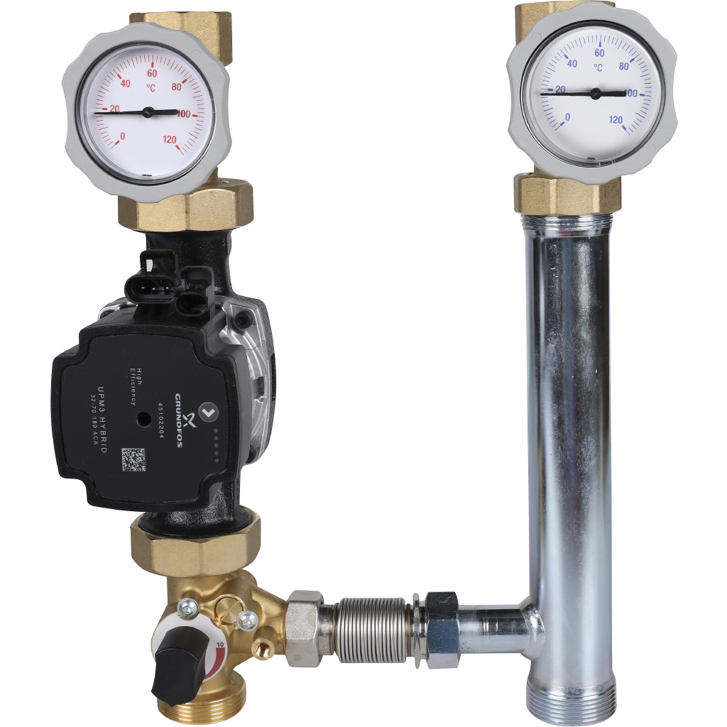 Насосная группа Meibes поколение 8+ V-MK 1 1/4 c насосом Grundfos UPM3 Hybrid 32-70*, M66834.36