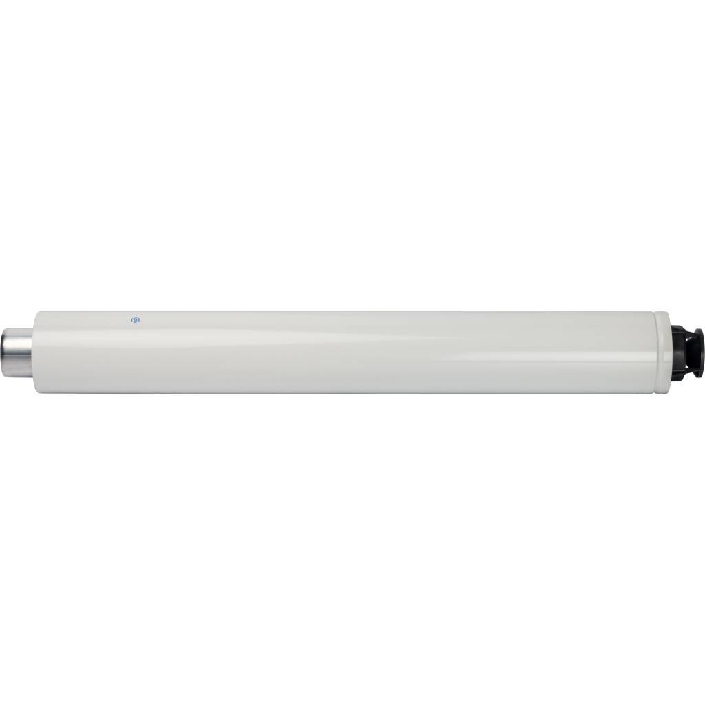 *SCA-6010-000830 STOUT Элемент дымохода DN60/100 конечный участок 830мм дымохода для горизонт. прохода через стену с оголовком из пластика, SCA-6010-000830