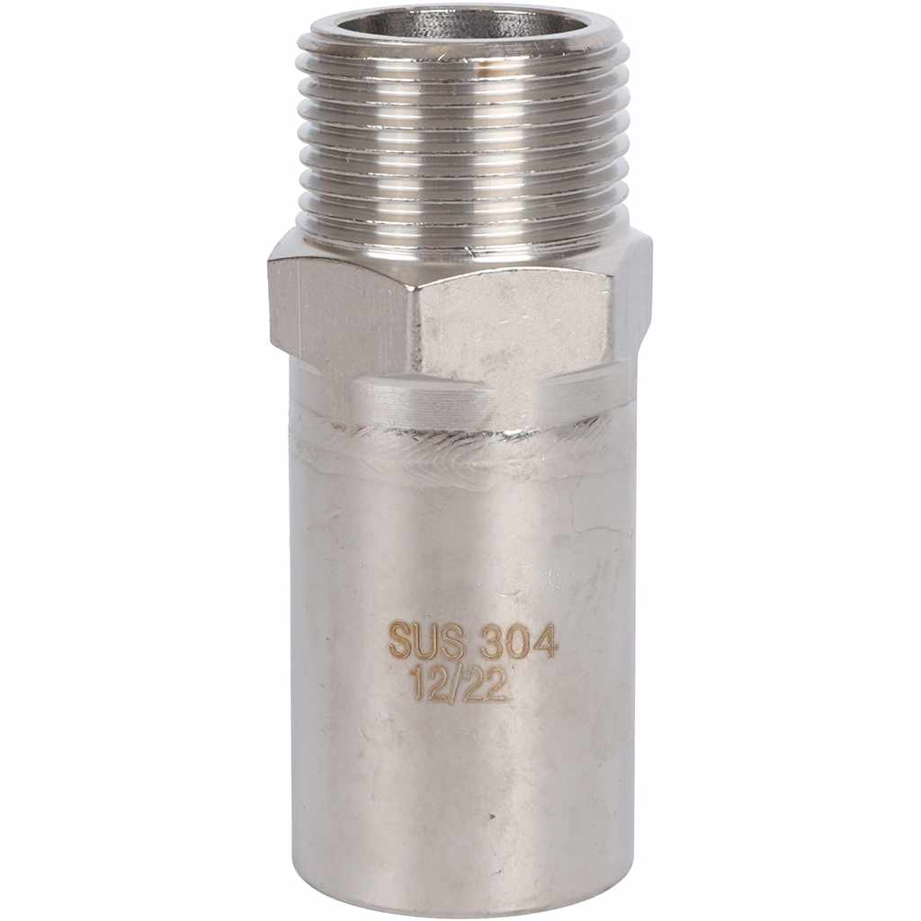 Вставка ROMMER переходная НПр-НР, 28х3/4, из нержавеющей стали прессовой, RSS-1024-002834