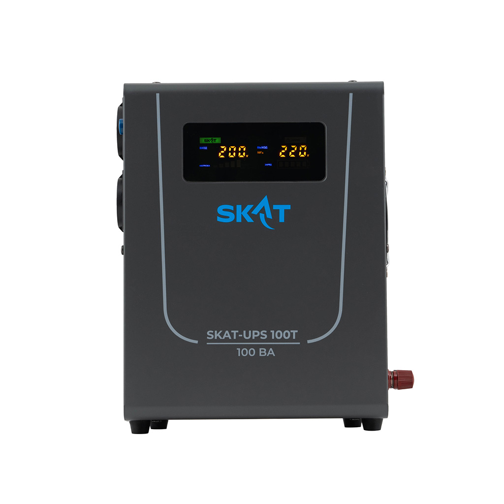Источник питания Teplocom SKAT-UPS 100T Line-Interactive 220В, 100ВА, работает от 1 внутренней/внешней АКБ, 4543