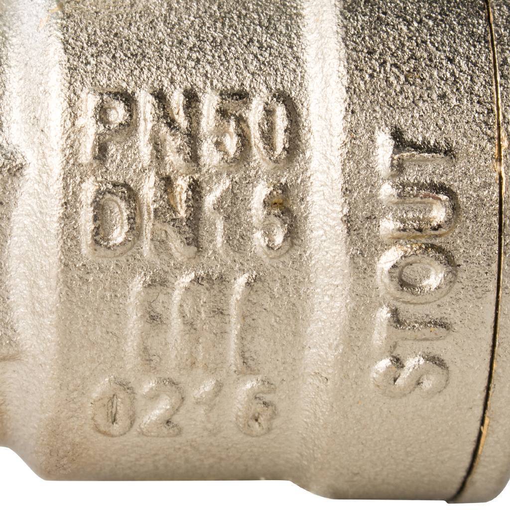 Кран шаровой STOUT полнопроходной, НР/НР, ручка рычаг 1/2, SVB-0005-000015