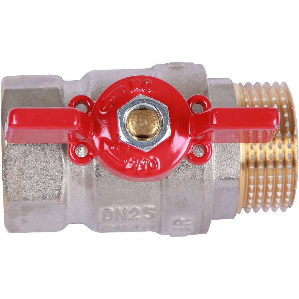 Кран шаровой ROMMER 1 ВН/НР, ручка бабочка, RBV-0004-0210225