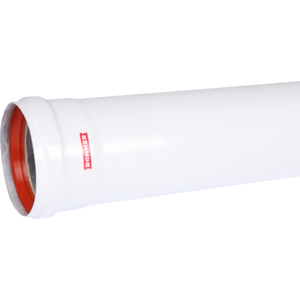 Удлинитель дымохода традиционный ROMMER D80(п-м), L1000, RCA-0080-001000