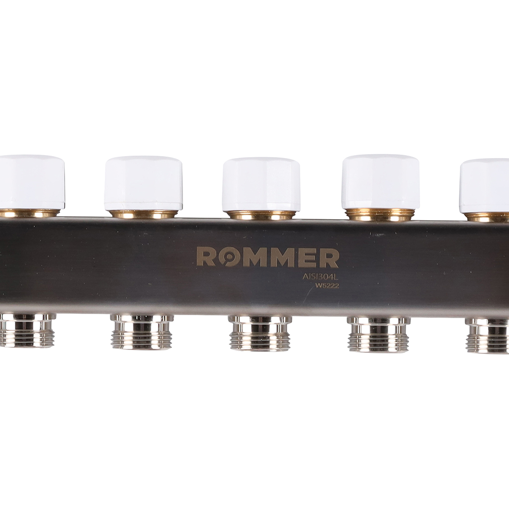 Коллектор из нержавеющей стали с расходомерами ROMMER 11 выходов, RMS-1200-000011