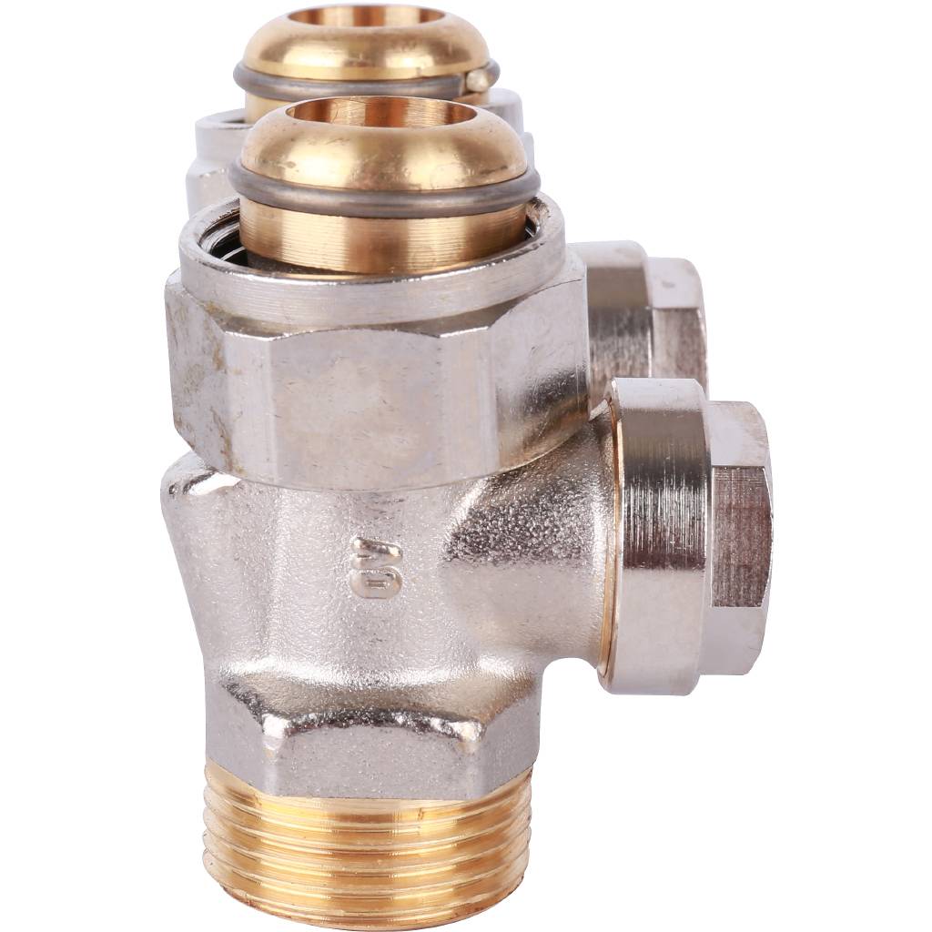 ZB-запорно-присоединительный узел OVENTROP Multiflex V 3/4 НГ x 3/4 НР, из латуни, 1016241