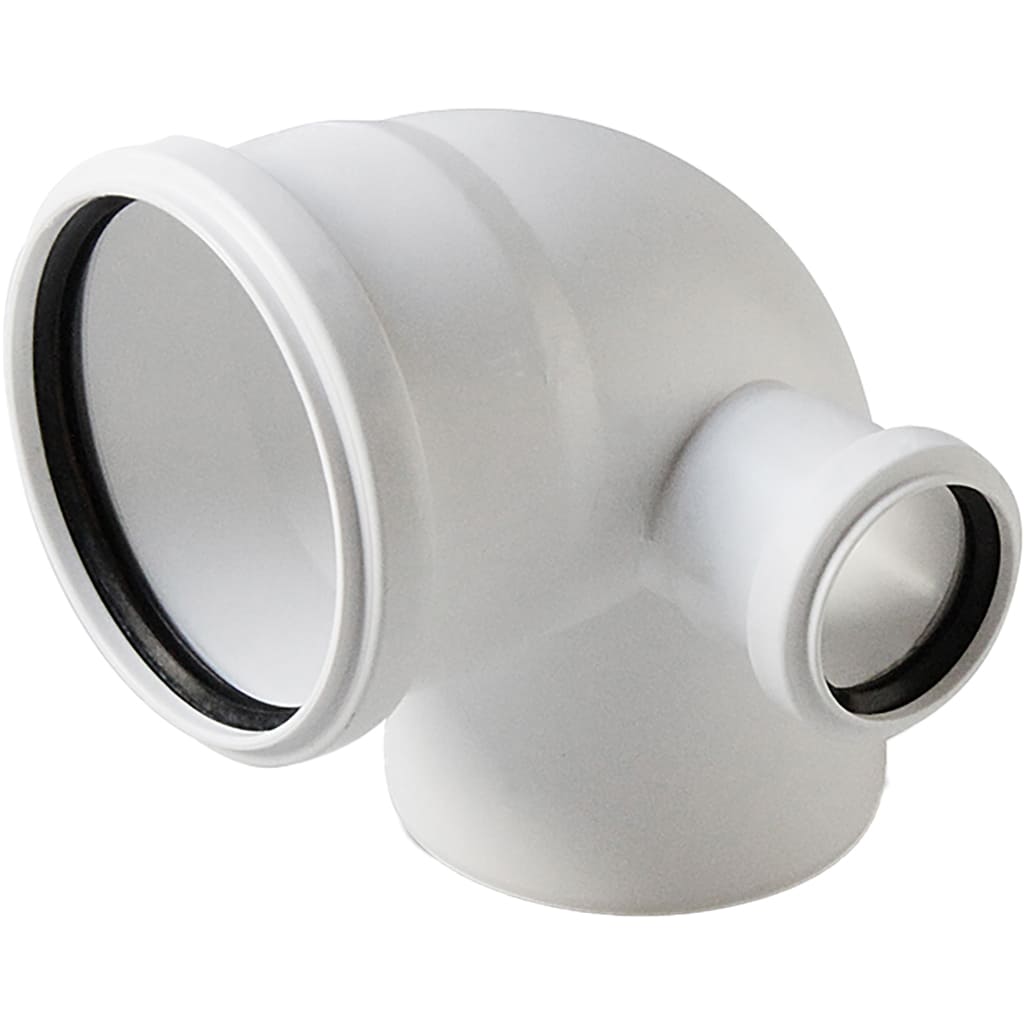 Отвод с выходом правый Pro Aqua Stilte D110x50/87,5 Белый, ST10010587RW