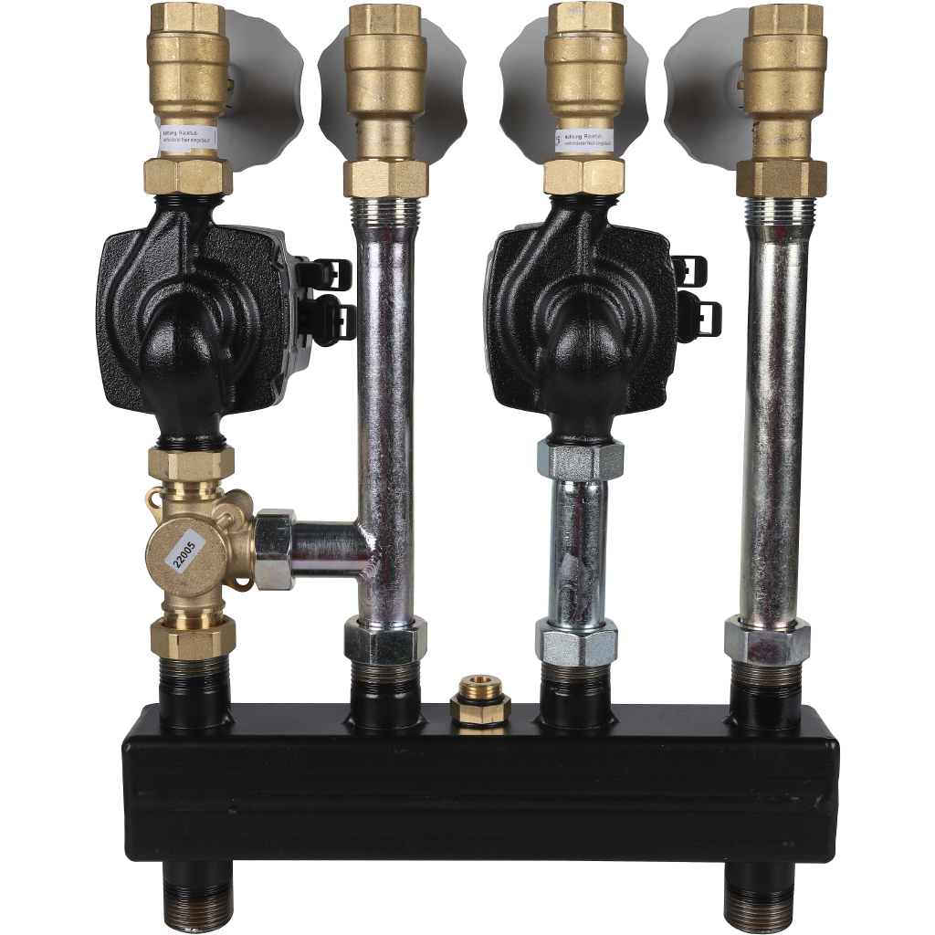 Насосно-смесительный модуль Meibes Kombimix UK_MK с насосом Grundfos UPM3 70 (без сервопривода), M26102.3OSRU