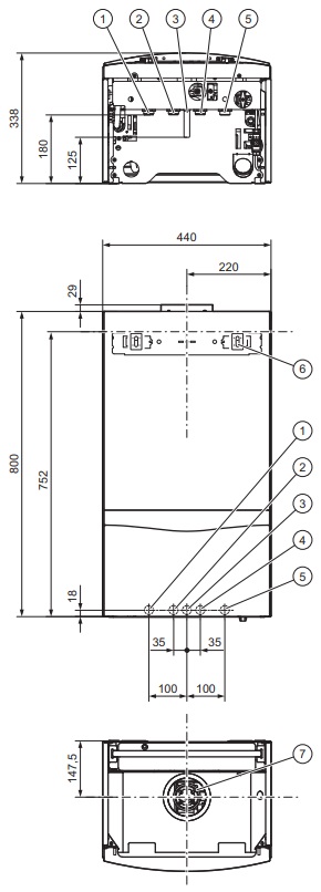 Газовый настенный котел Vaillant turboTEC plus VUW 202/5-5 (H-RU/VE), 20 кВт двухконтурный, турбированный, 0010015262