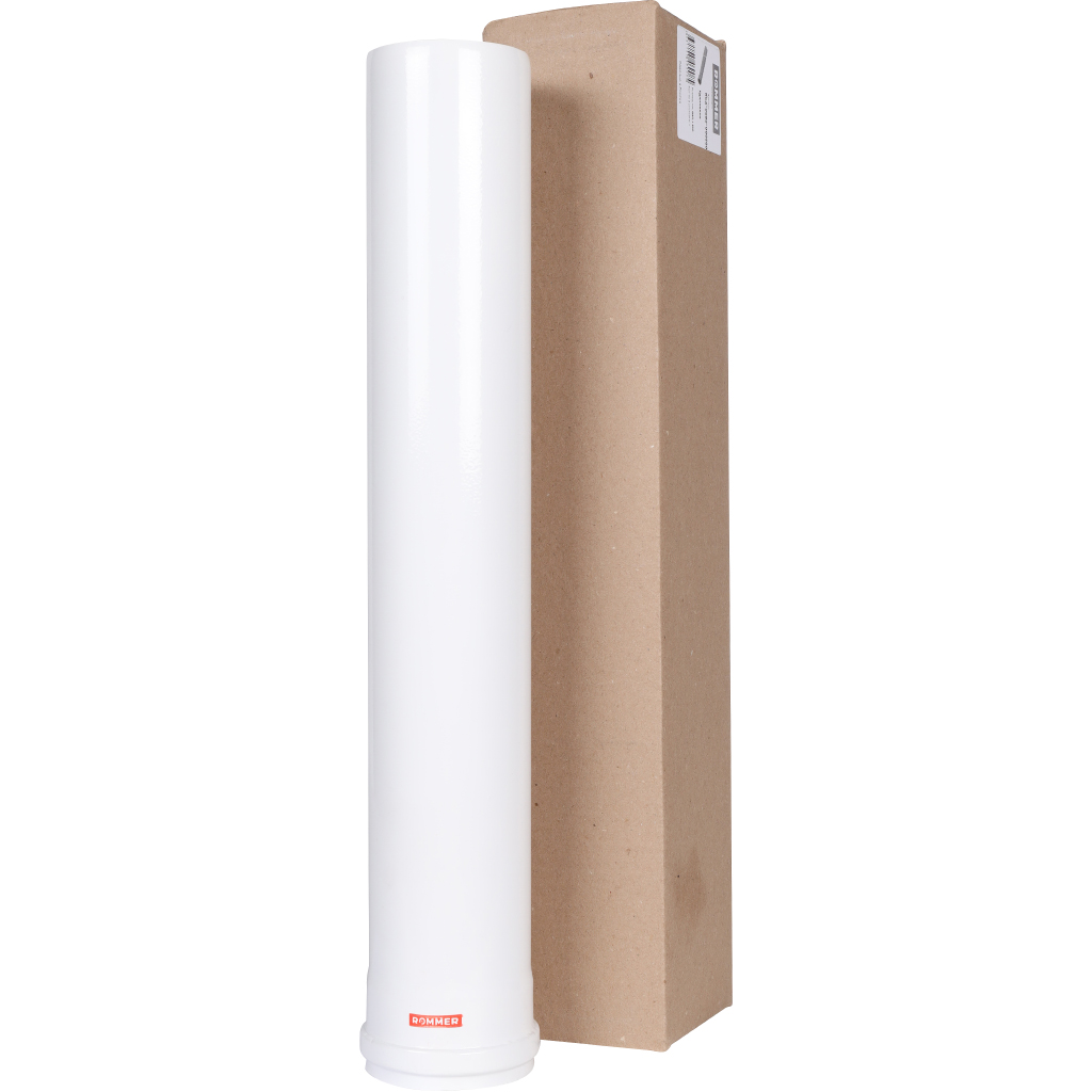 Удлинитель дымохода традиционный ROMMER D80(п-м), L500, RCA-0080-000500