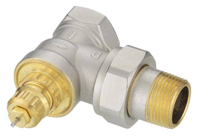 Клапан угловой Danfoss RA-G (для однотр. насосной и двухтр.систем отопл. Д 20 мм), 013G1678(013G7025)