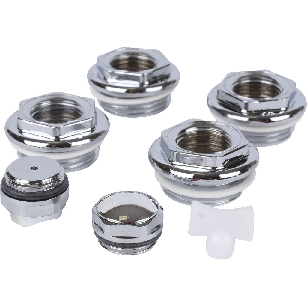 Присоединительный набор для радиатора Global 011046 CHROME Global KIT 1/2 (цвет хром.)), A046KIT1/299