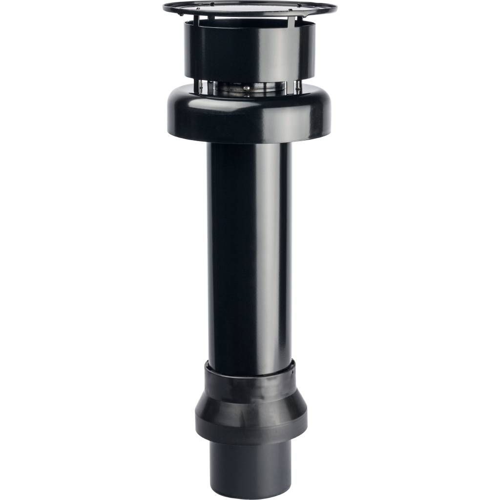 *SCA-0080-800001 STOUT Элемент дымохода DN80/100 к-т адаптер вертикальный утепленный, 584 мм, финальный участок, SCA-0080-800001