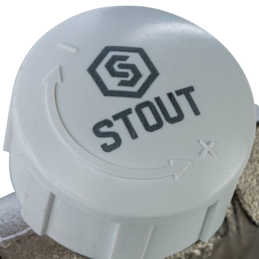 Клапан термостатический STOUT прямой 1/2, SVT-0001-000015
