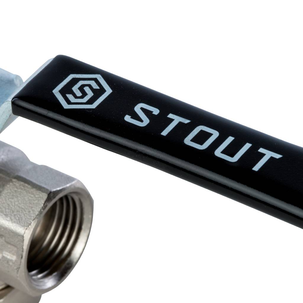 Кран шаровой STOUT с фильтром 1/2, SVF 0001 000015