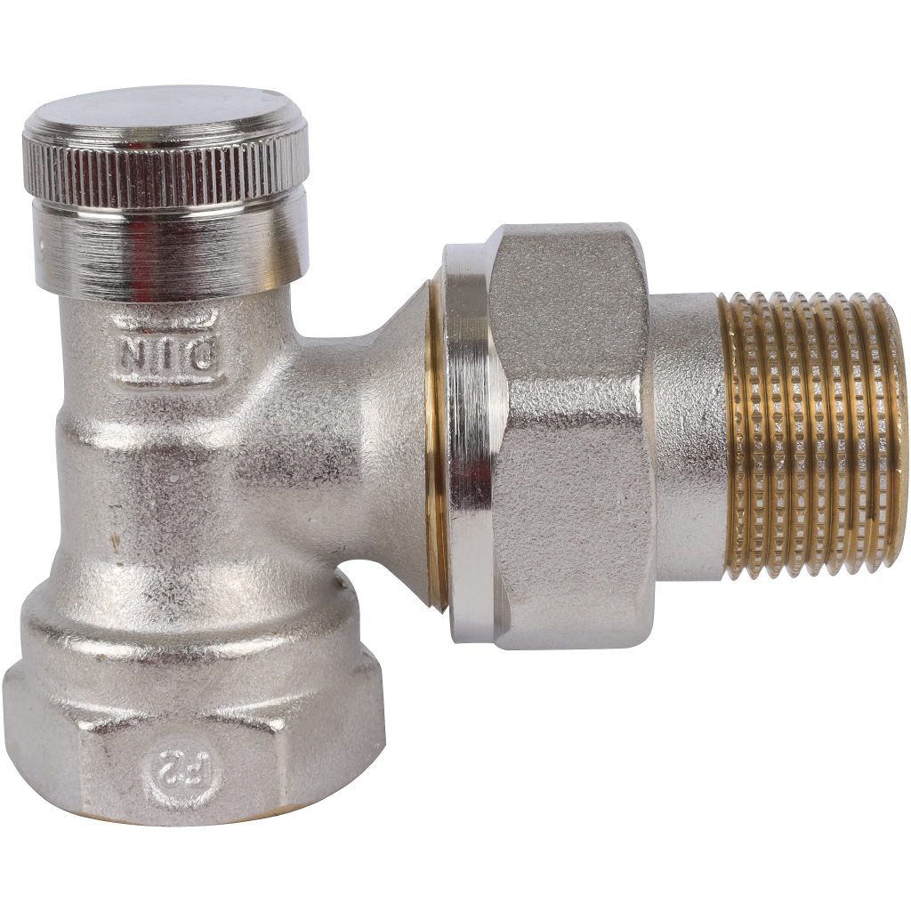 Клапан запорный Danfoss угловой никелированный RLV-20 Danfoss, 003L0145