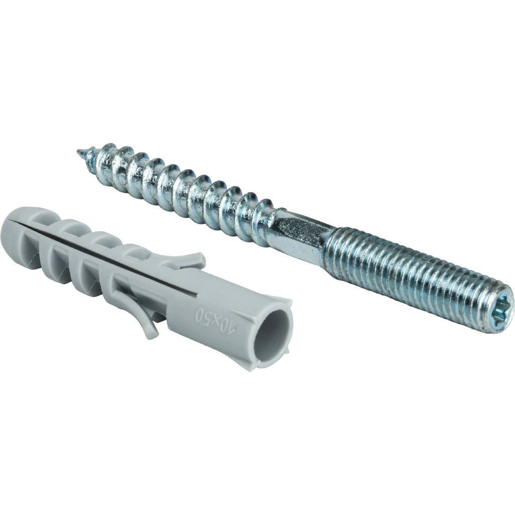 Шпилька сантехническая STOUT М8*80мм с дюбелем М 10*50, SAC-0020-400880