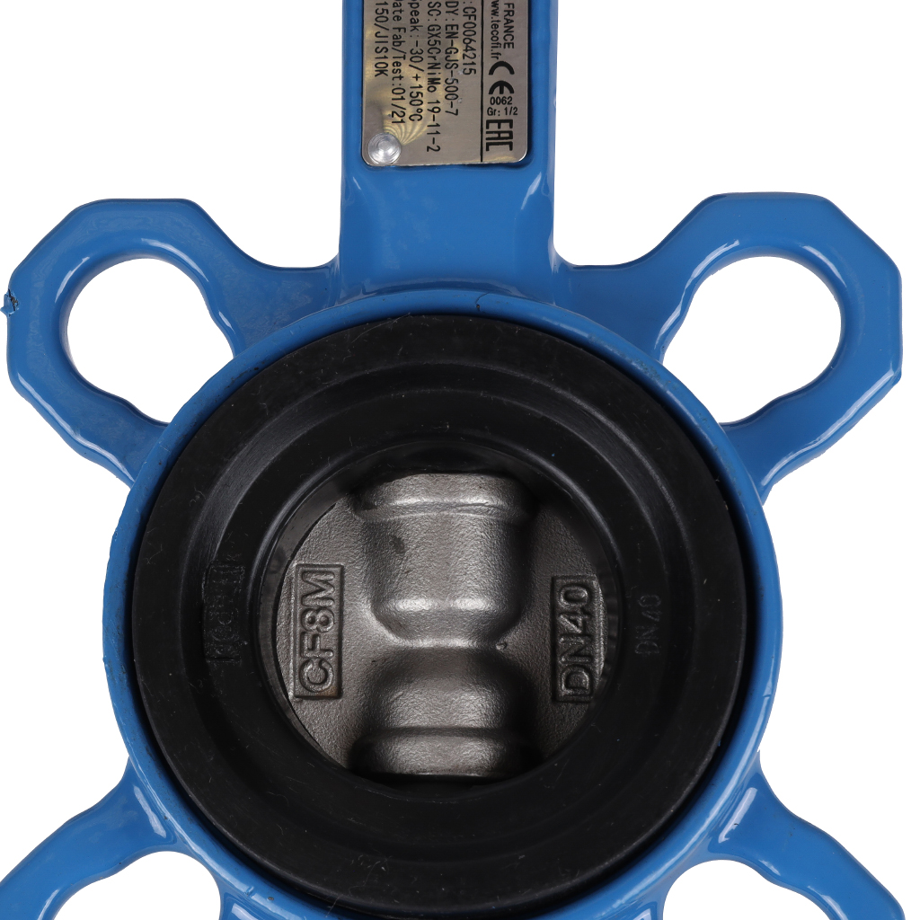 *VPI4449-02EP0040 Tecofi Затвор дисков.поворотный, корпус ковкий чугун, диск нж сталь VPI4449 Ду40 Ру16 EP, VPI4449-02EP0040