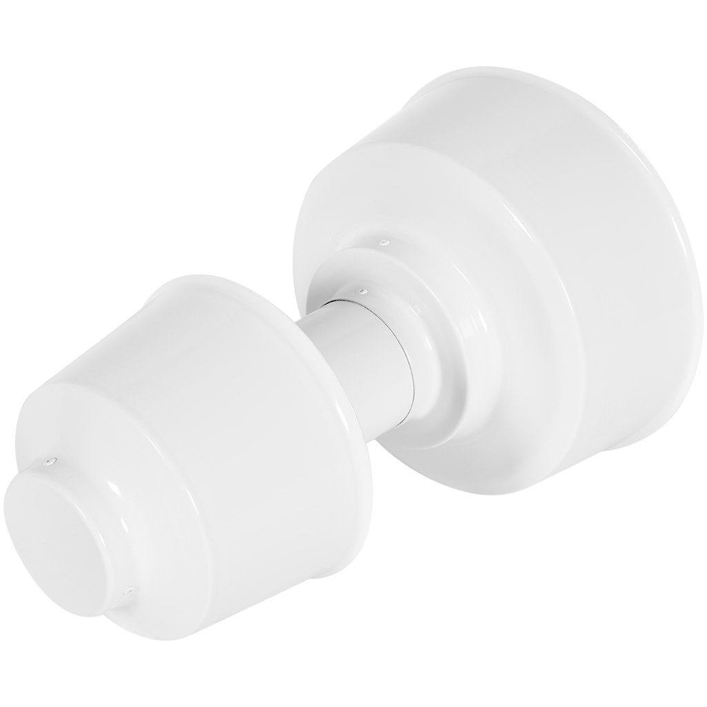 Оголовок ROMMER с ветрозащитой вертикальный D 80/125 БЕЛЫЙ, RCA-8125-000106