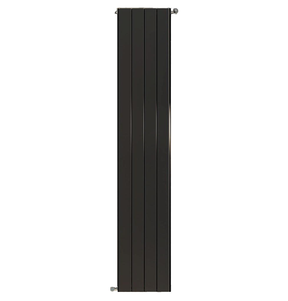 Радиатор алюминиевый STOUT Sebino 1800 6 секции универсальное подключение (черный), SRA-1120-18000706