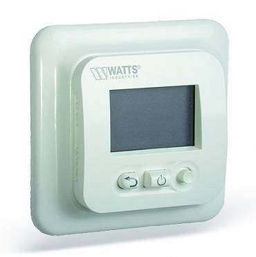 Электронный комнатный термостат Watts скрытого монтажа с ЖК дисплеем EFHT LCD, 10013392