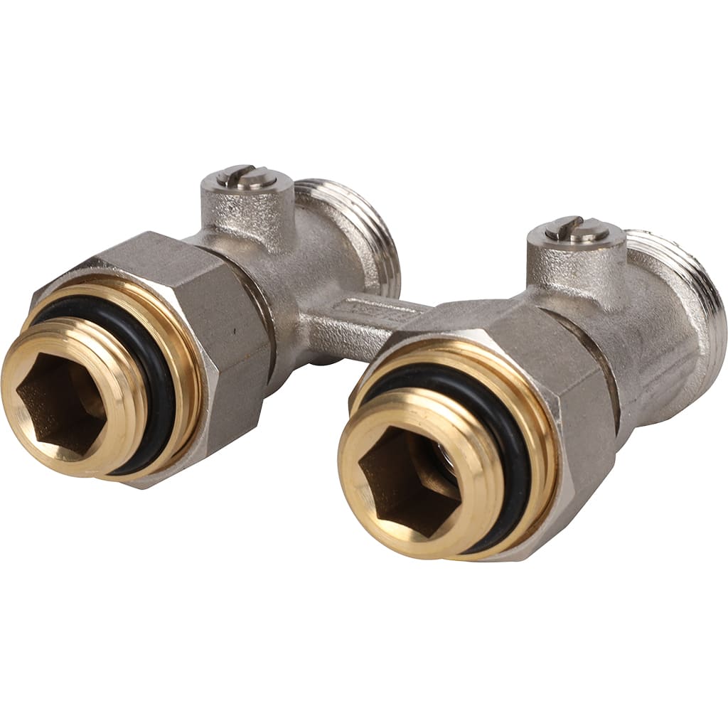 Узел нижнего подключения для радиаторов Meibes Standart line Тип D1/50 прямой, 1/2 НPx3/4 HP, F10011