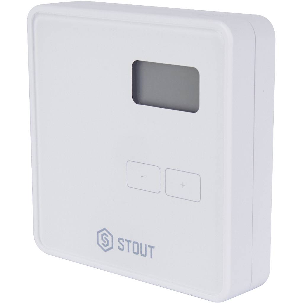 Проводной комнатный двухпозиционный регулятор STOUT ST-294v1, белый, STE-0101-029411