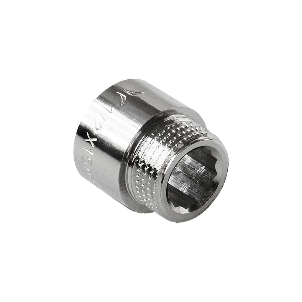 Удлинитель хромированный резьбовой Pro Aqua D 1/2 x 100 Н-В, 07-m15-f100cr