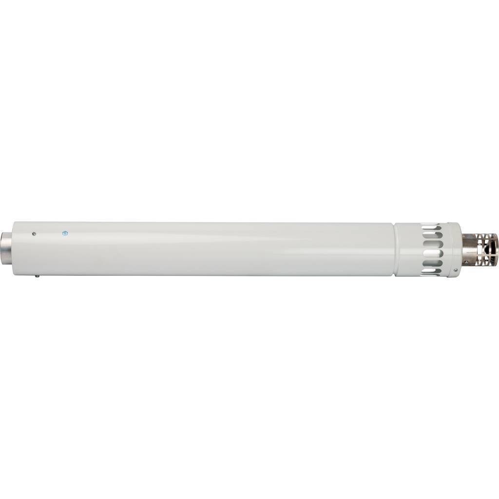 *SCA-6010-000900 STOUT Элемент дымохода DN60/100 конечный участок 900 мм дымохода для горизонт.прохода через стену с оголовком из нерж. стали, SCA-6010-000900