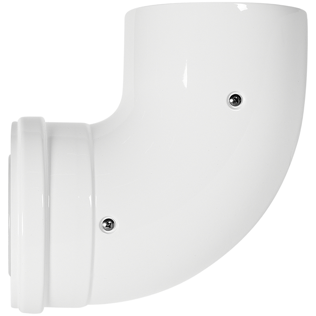 Отвод 90° конденсационный коаксиальный ROMMER D80(п-м)/125(п-м), RCA-8012-000090