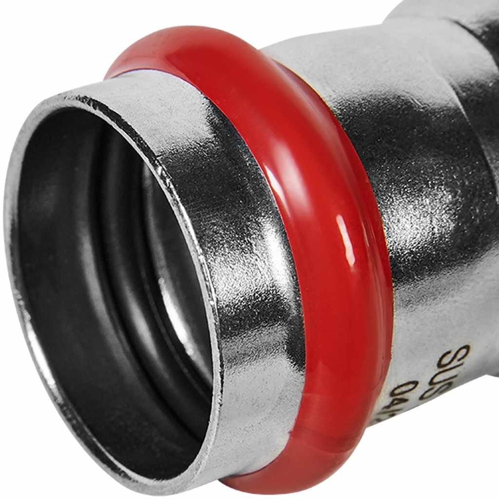 Муфта ROMMER переходная НПр-ВПр, 35х28, из нержавеющей стали прессовой, RSS-1020-003528