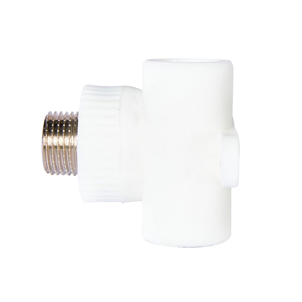Уголок байпасный Pro Aqua d=20-1/2 PP-R для смесителя НР Белый, PA13812