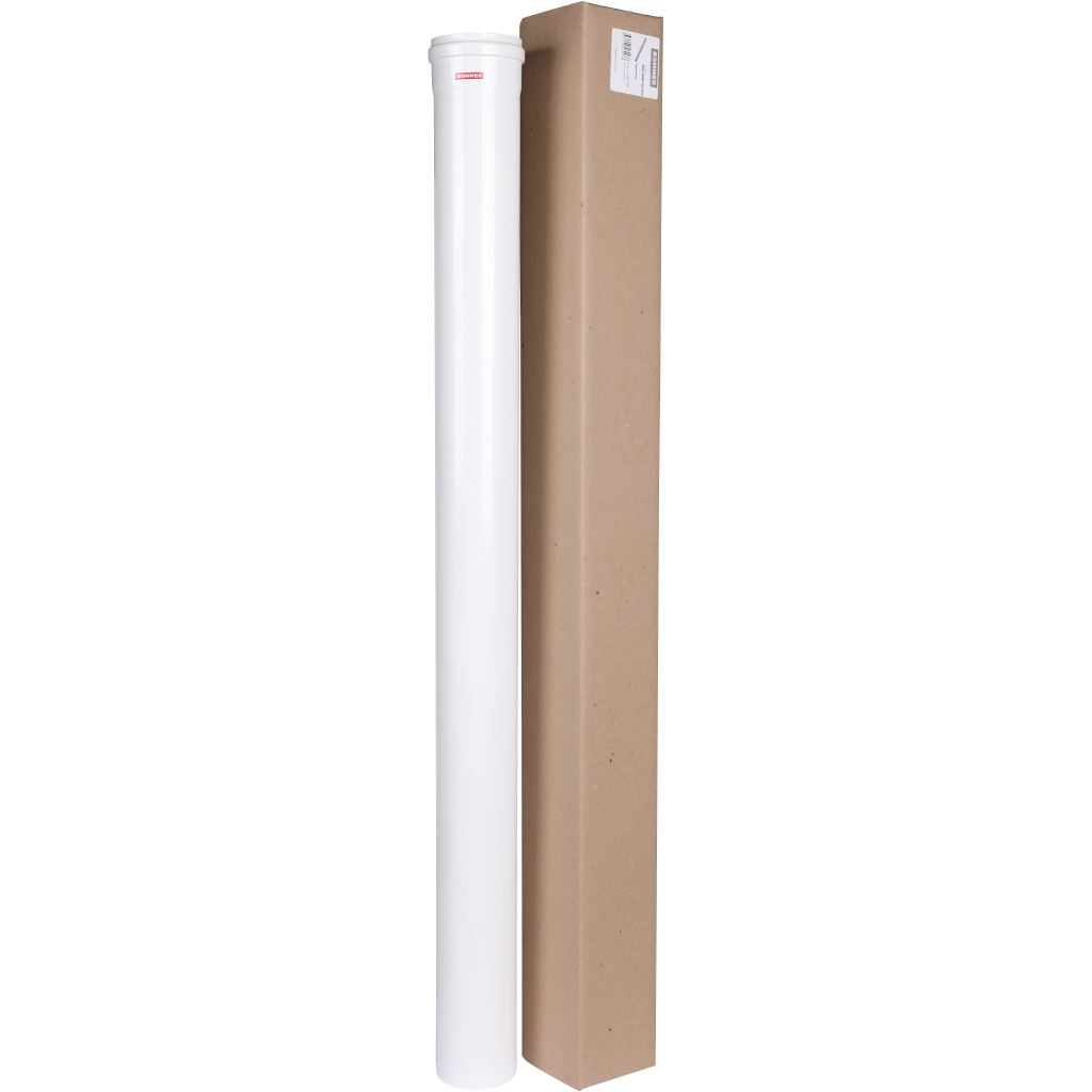 Удлинитель дымохода традиционный ROMMER D80(п-м), L1000, RCA-0080-001000
