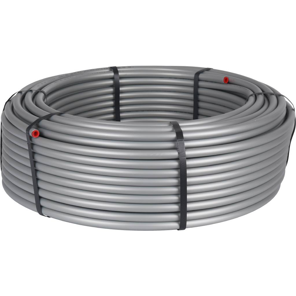 Труба STOUT PEX 16x2,6 стабильная , серая, (бухта 100 м), SPS-0001-001626