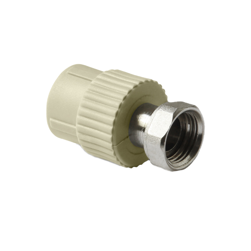 Муфта Pro Aqua d=25-3/4 PP-R с накидной гайкой Серая, PA29014G