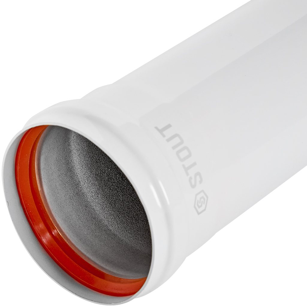 STOUT SCR-0080-001000 STOUT Удлинитель дымохода традиц. D80(п-м), L1000, SCR-0080-001000