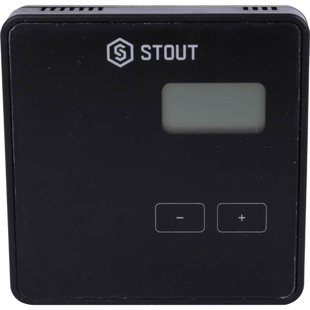 Беспроводной комнатный двухпозиционный регулятор STOUT ST-294v2, черный, STE-0101-029422