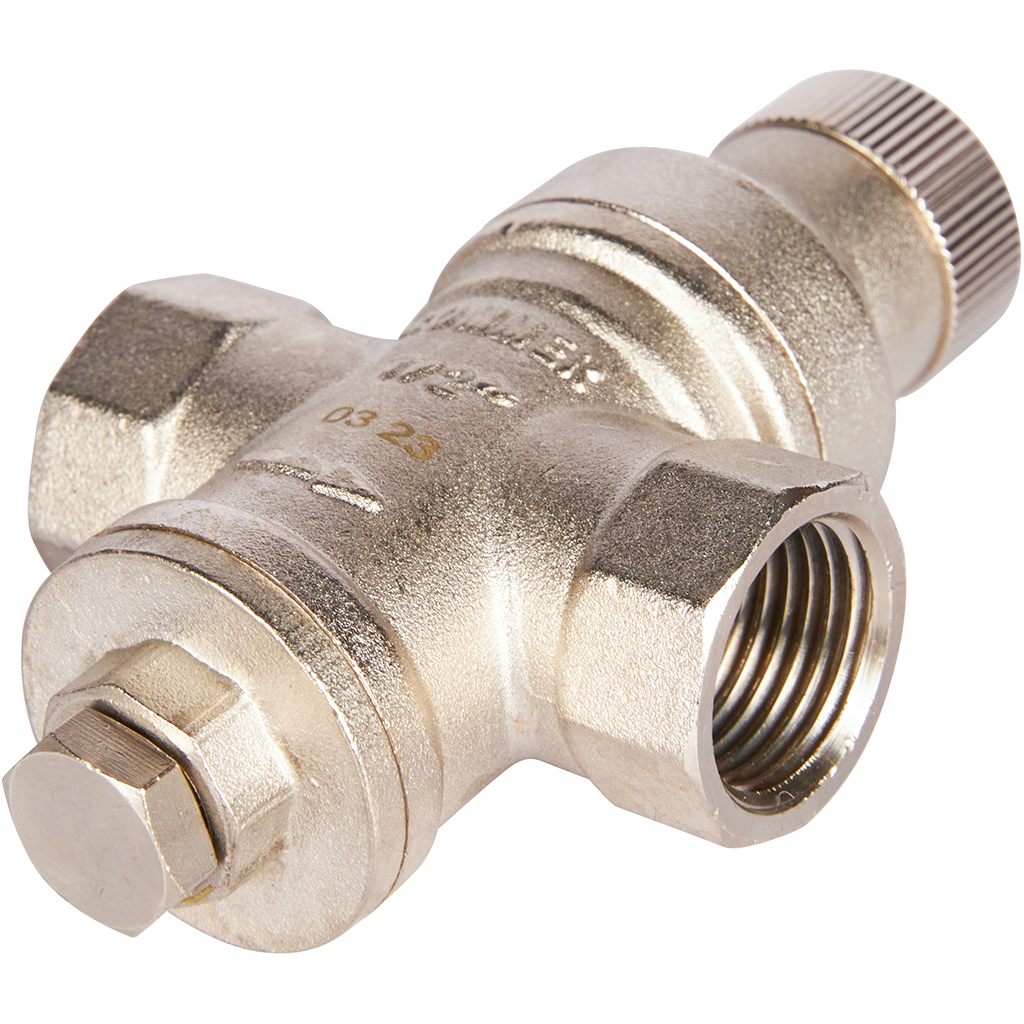 Редуктор давления ROMMER PN16 вн/вн 1/2 без подключения манометра, RVS-0009-000015