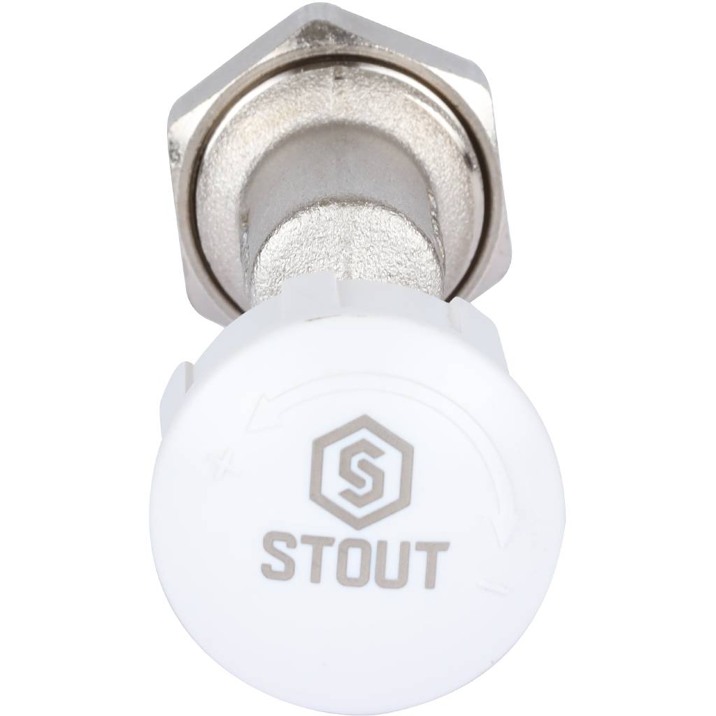 Клапан термостатический осевой STOUT 1/2 х 3/4 ЕК, SVT-0005-100015