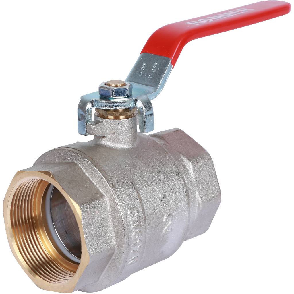 Кран шаровой ROMMER 2 ВН/ВН, ручка рычаг, RBV-0001-0110350