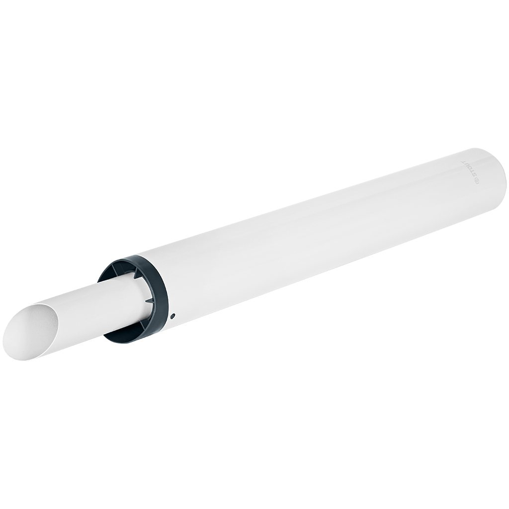 STOUT SCR-6010-000751 STOUT Горизонтальный проход через стену с наконечником Антилед традиц. коакс. D60(п)/100(п), L750 (без декоративных накладок), SCR-6010-000751