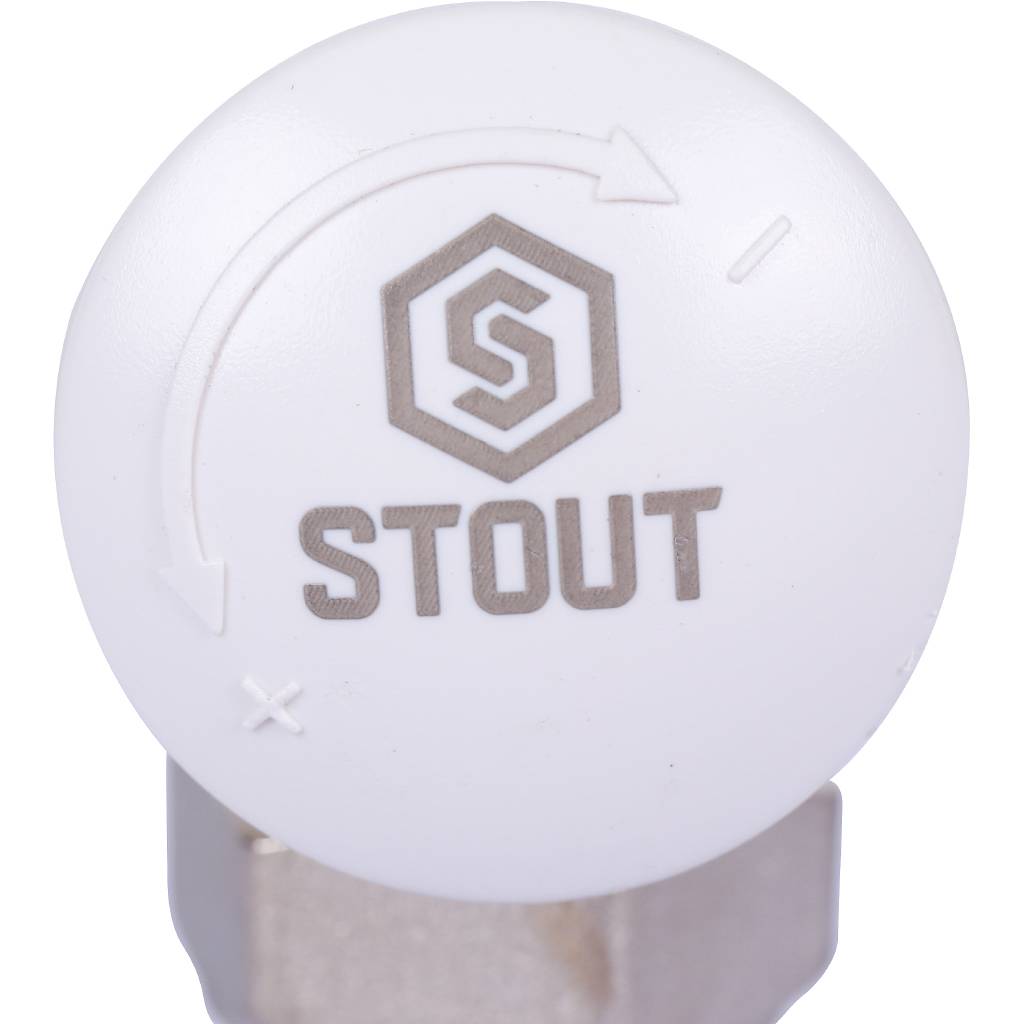 Клапан термостатический угловой STOUT 1/2 х 3/4 ЕК, SVT-0002-100015