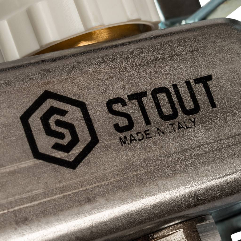 Коллектор из нержавеющей стали с расходомерами STOUT 8 выходов, SMS 0917 000008