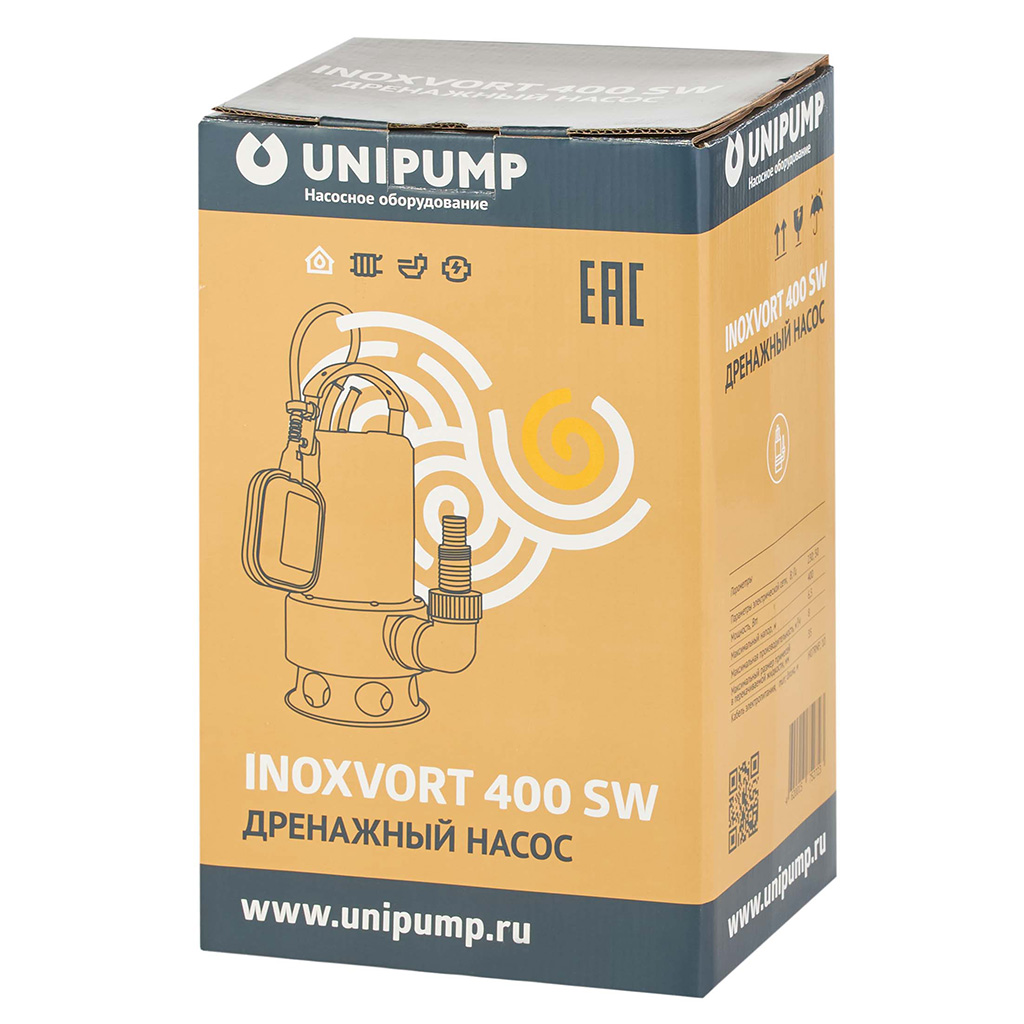 Насос дренажный UNIPUMP INOXVORT 400 SW, 78684