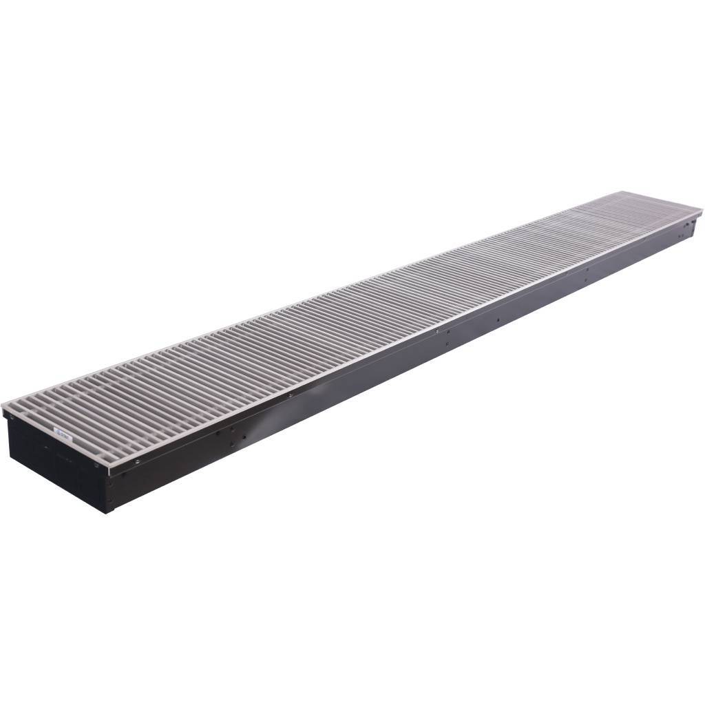 Внутрипольный конвектор STOUT SCN-1100 80х240х2000 (Решётка роликовая) правое подключение, SCN-1100-0824200