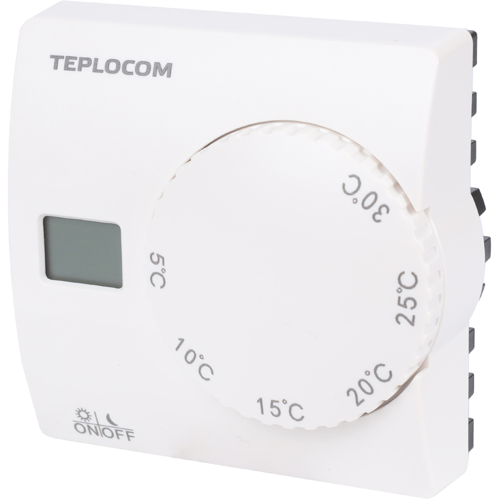 Термостат комнатный Teplocom TS-2AA/8A, проводной, реле 250В, 8А, 911