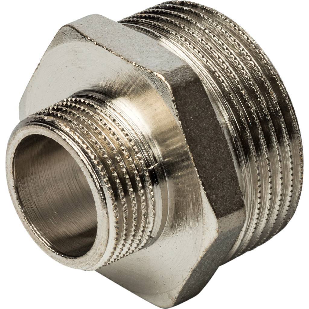 Ниппель НН STOUT переходной никелированный 1 1/4X3/4, SFT-0004-011434