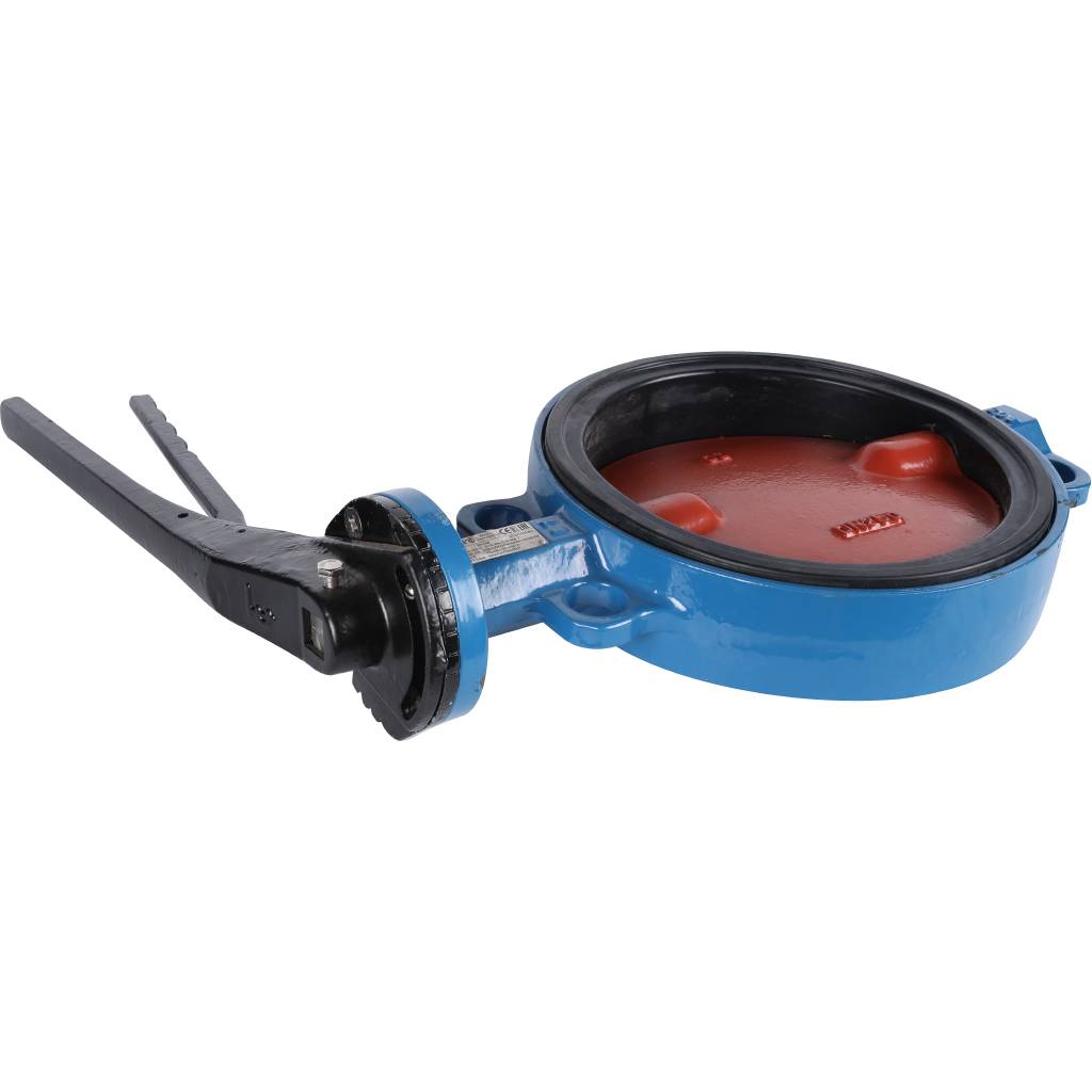 Затвор поворотно-дисковый Tecofi VPI4448 DN 250 PN 16 межфланцевый с ручкой из чугуна EPDM, VPI4448-02EP0250
