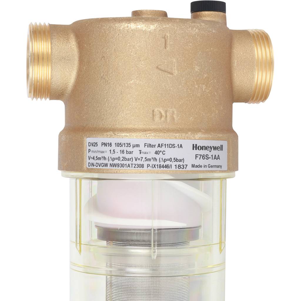 Фильтр Honeywell (Resideo Braukmann) F76S-1 AA (АВ, АС, AD) на холодную воду, 1, 54305