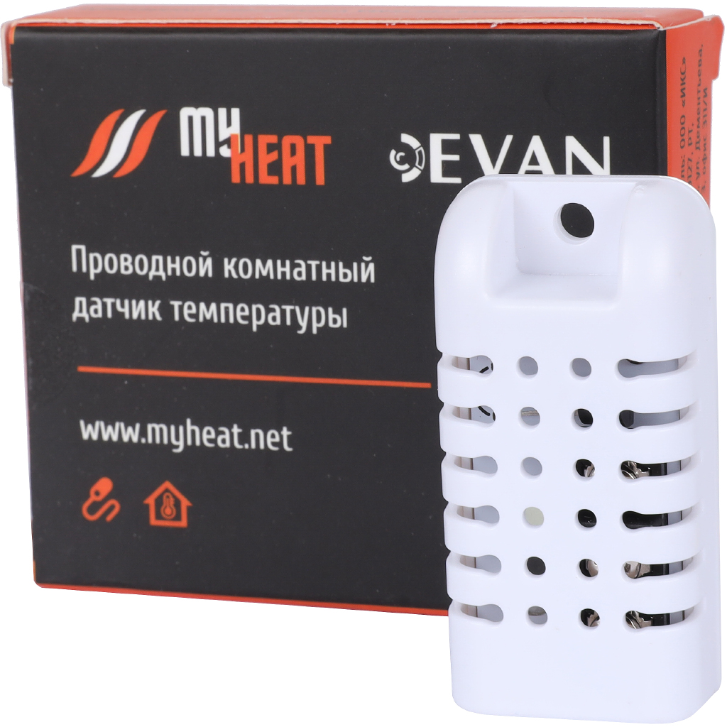 Датчик температуры настенный проводной ЭВАН MY HEAT, 6287